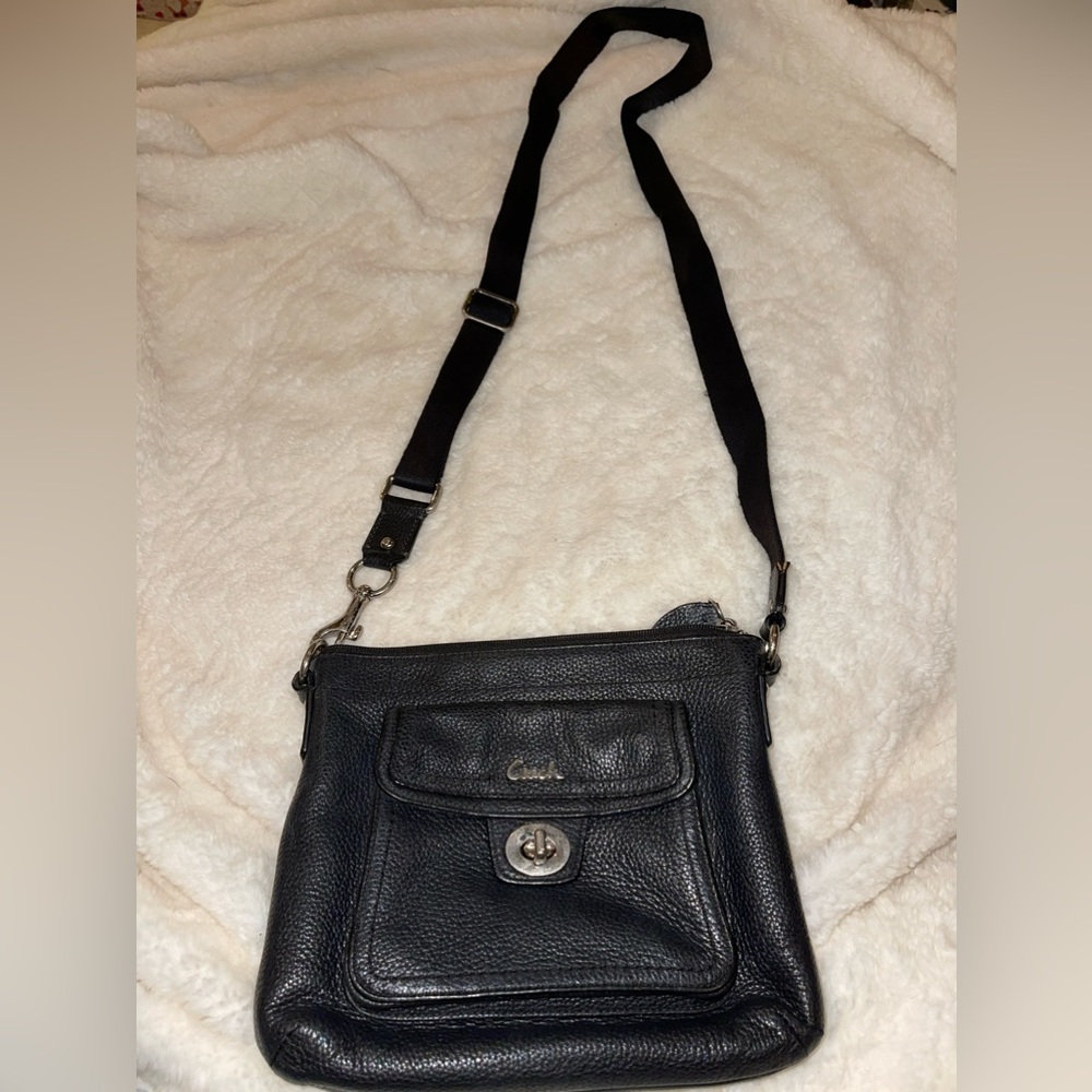 Coach crossbody. Pebble leather.